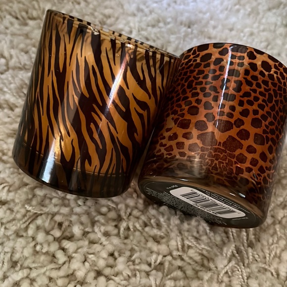 2 Animal Print Glass Candles - Picture 7 of 11